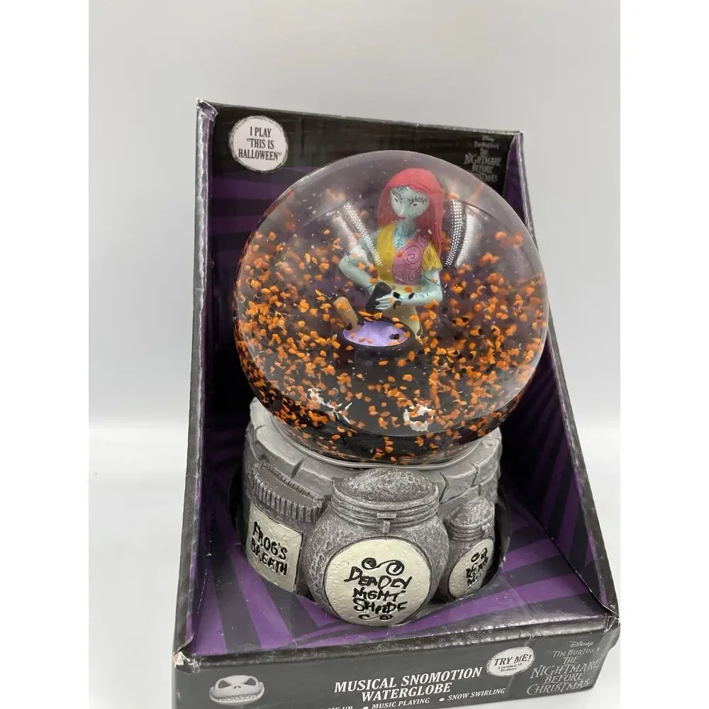 Nightmare Before Christmas Sally Musical Water Globe This Is Halloween Disney - Picture 10 of 10